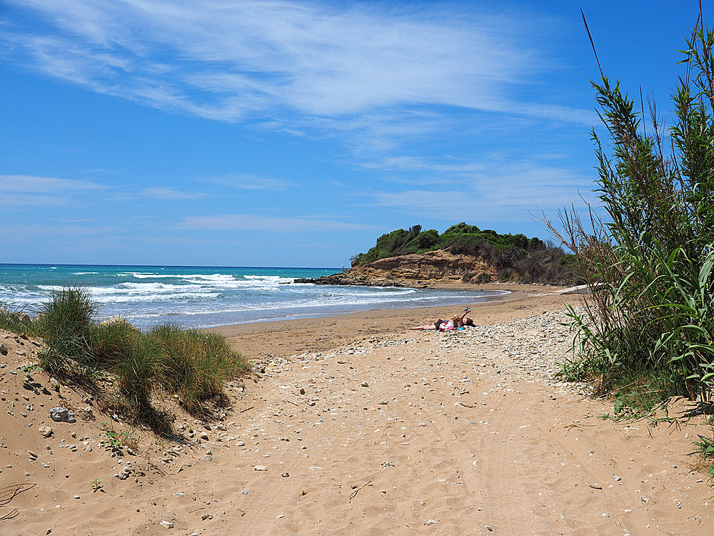 Strand im Süden Korfus