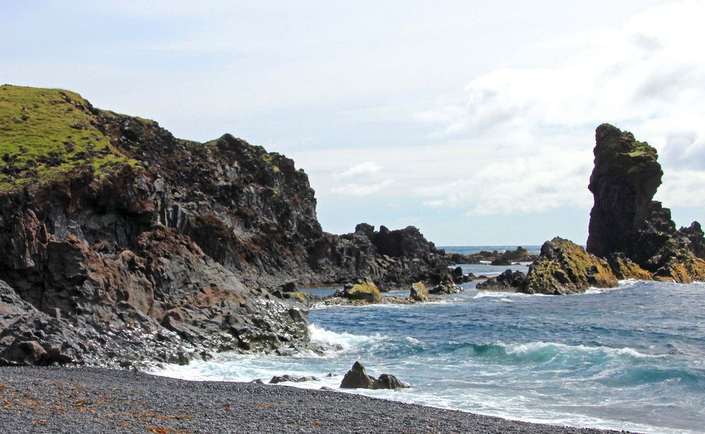 Strand im Westen Islands