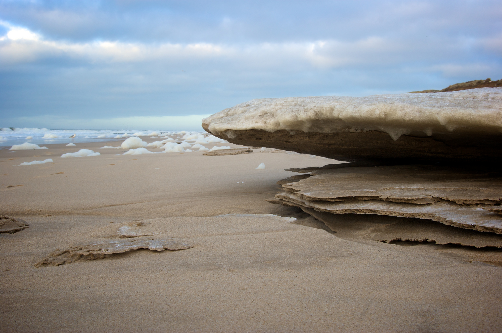 Strand im Winter