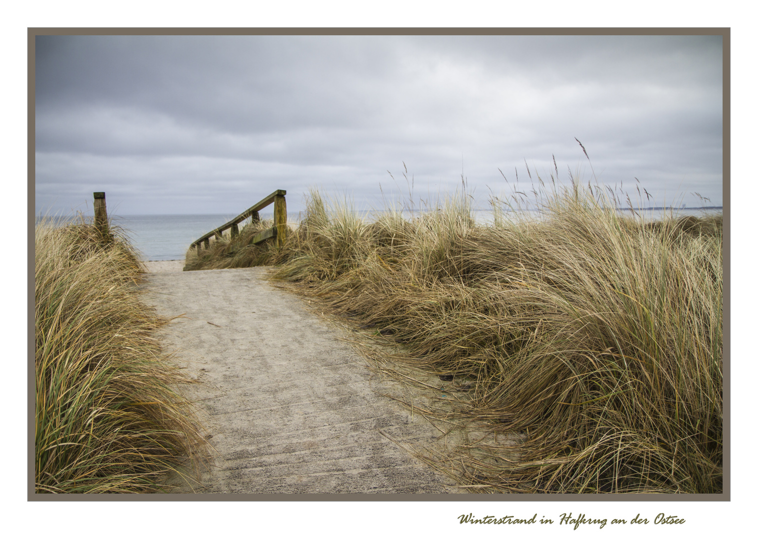 Strand im Winter - in Hafkrug an der Ostsee