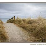 Strand im Winter - in Hafkrug an der Ostsee