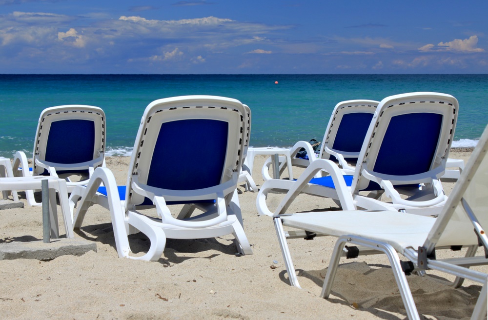 Strand in Blau