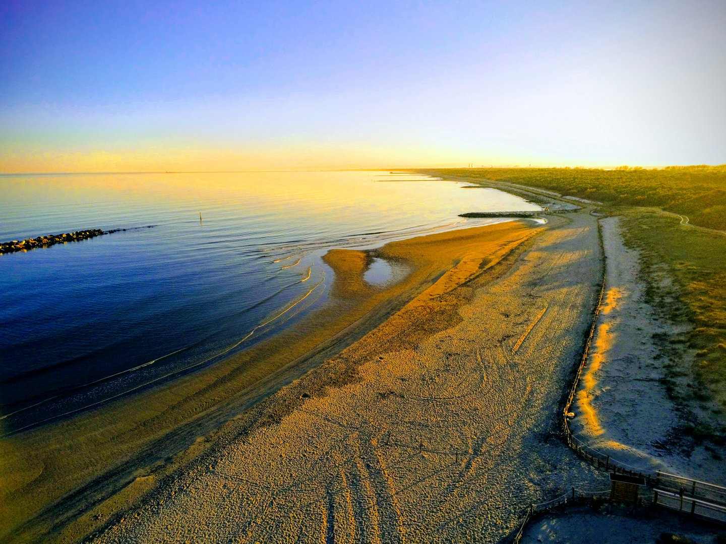 Strand in Casal Borsetti Italien 