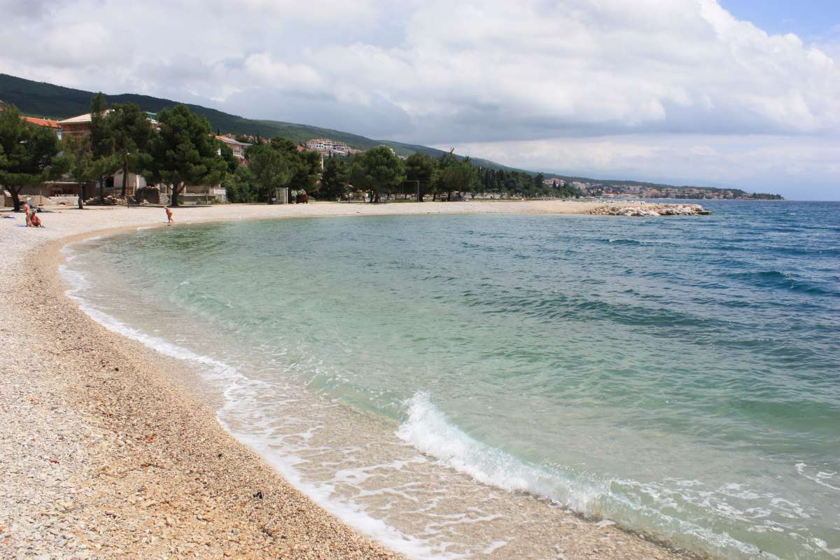 Strand in Crikvenica/Kroatien