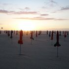 Strand in Deauville (Normandie Frankreich)