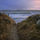 Strand in der Dämmerung