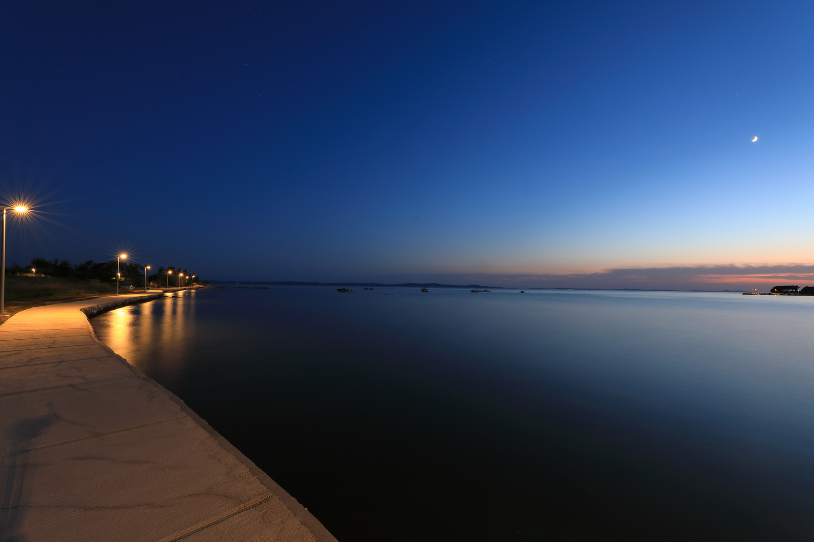 Strand in der Nacht