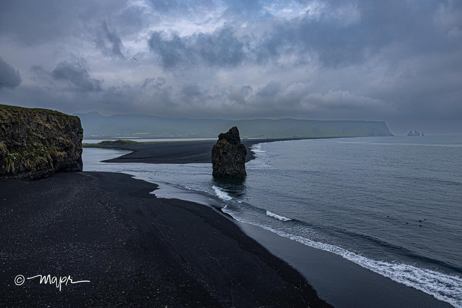 Strand in der Nähe von Vik i Myrdal auf Island