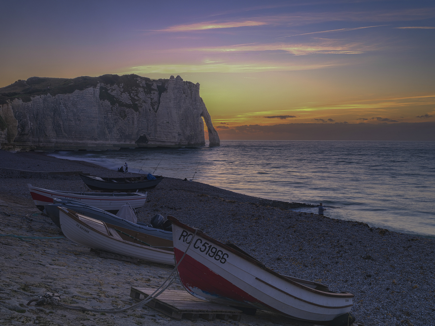 Strand in Etretat