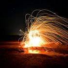 Strand in Flammen