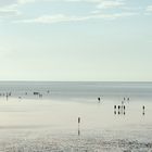 Strand in Friedrichskoog bei Ebbe.