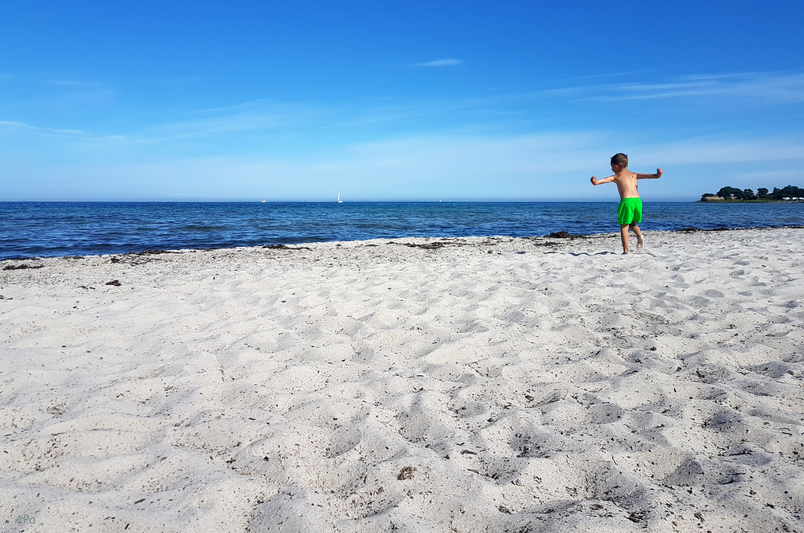 Strand in Fynshav - unser Edwin 