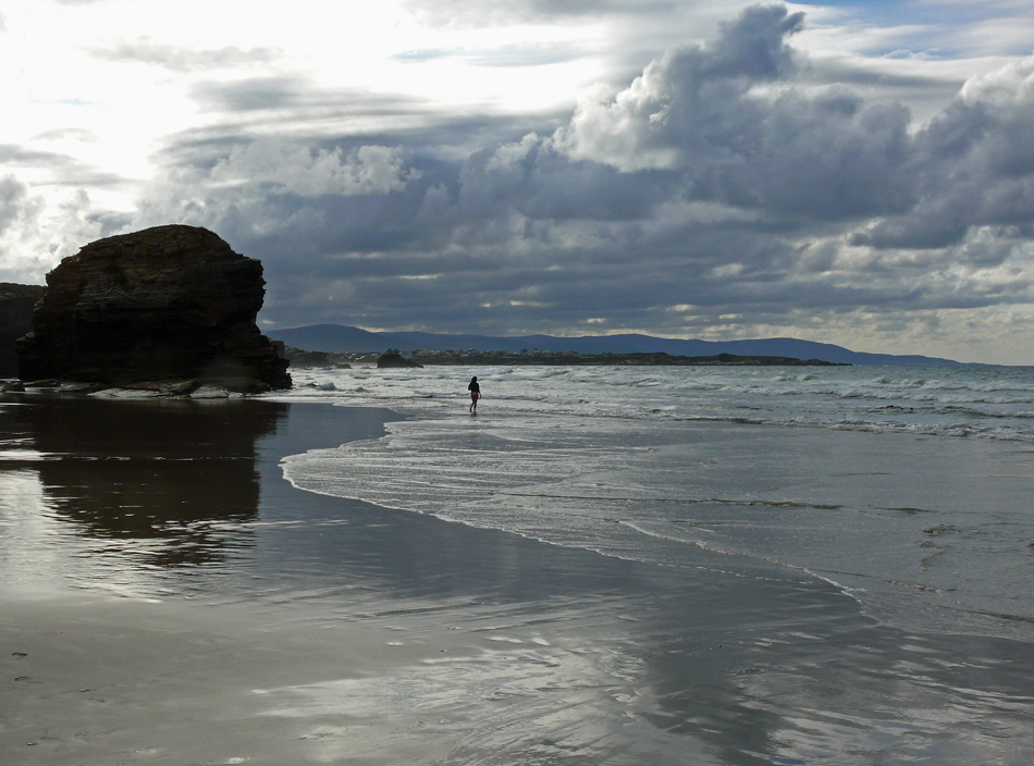 Strand in Galicien