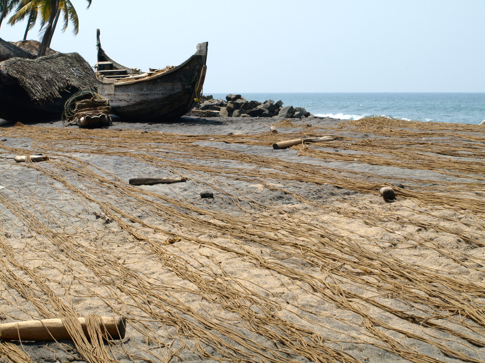 Strand in Kerala von Heidi Stiehler 