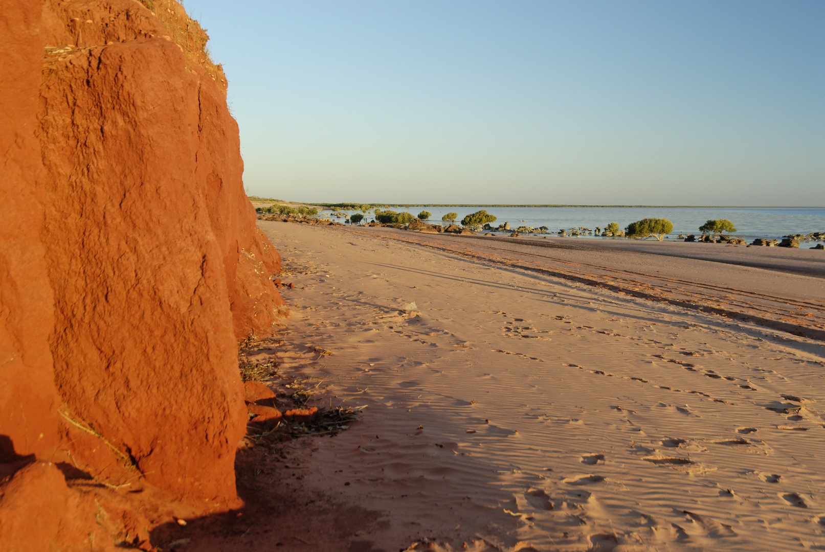 Strand in Rot