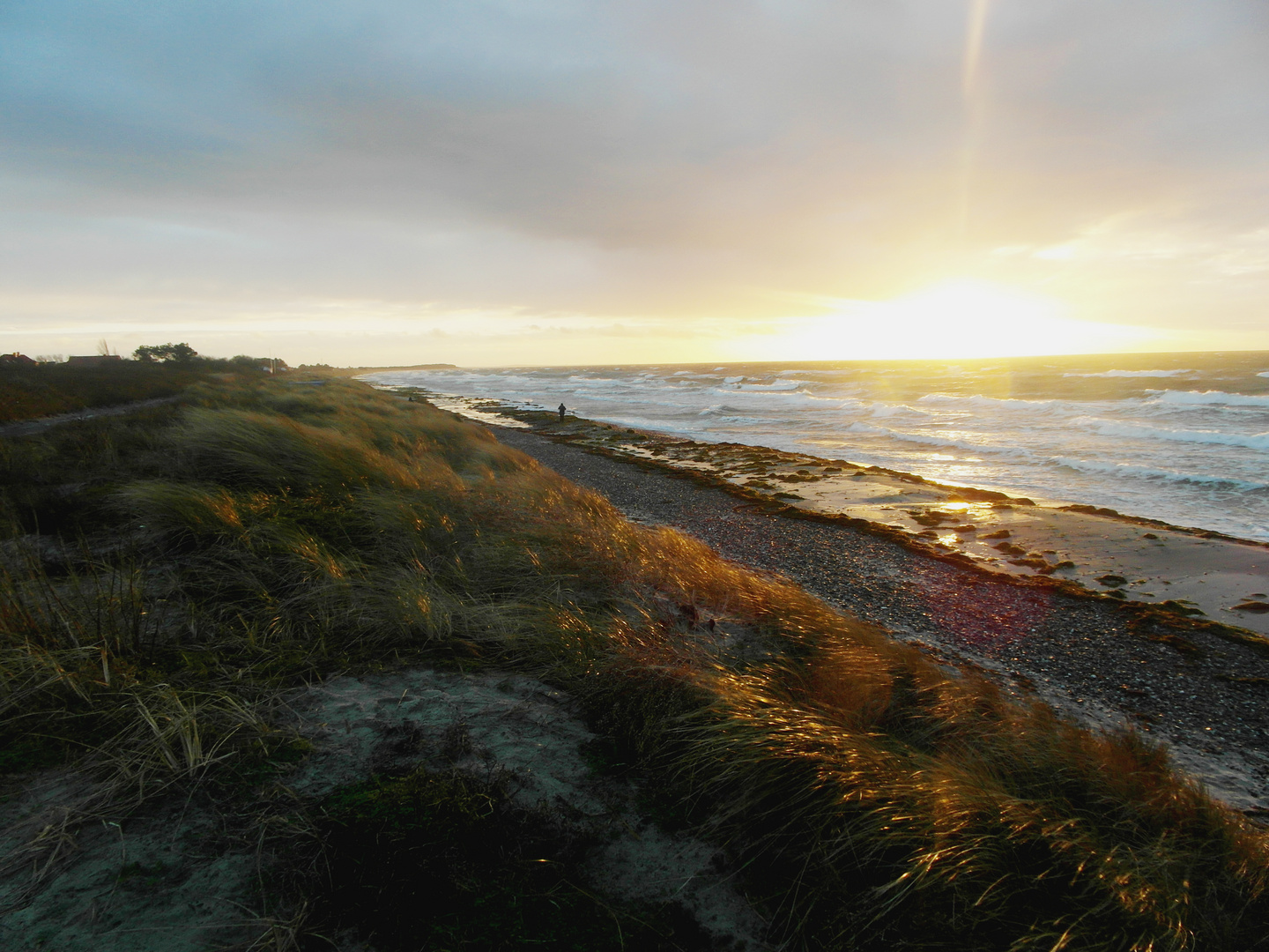 Strand in Vitte am 10.01.2014...