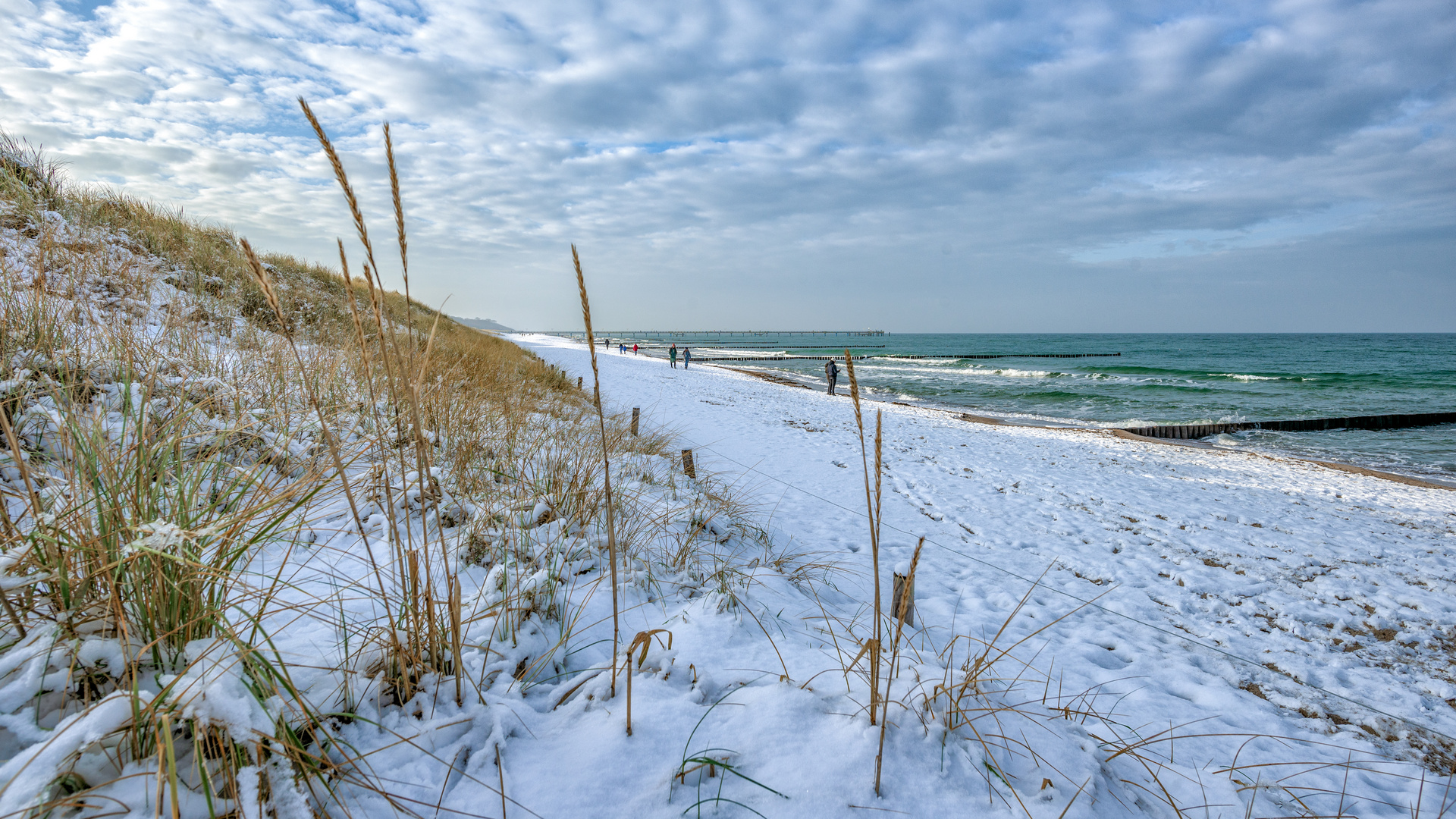 Strand in Weiß