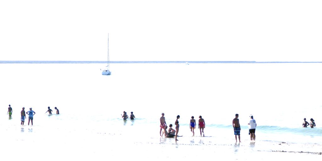 Strand in weiss - la plage en blanc