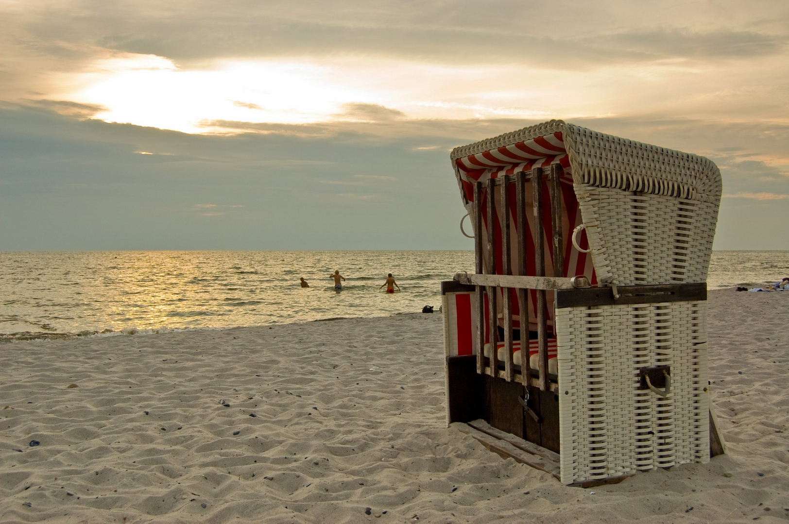 Strand läd zum Baden ein