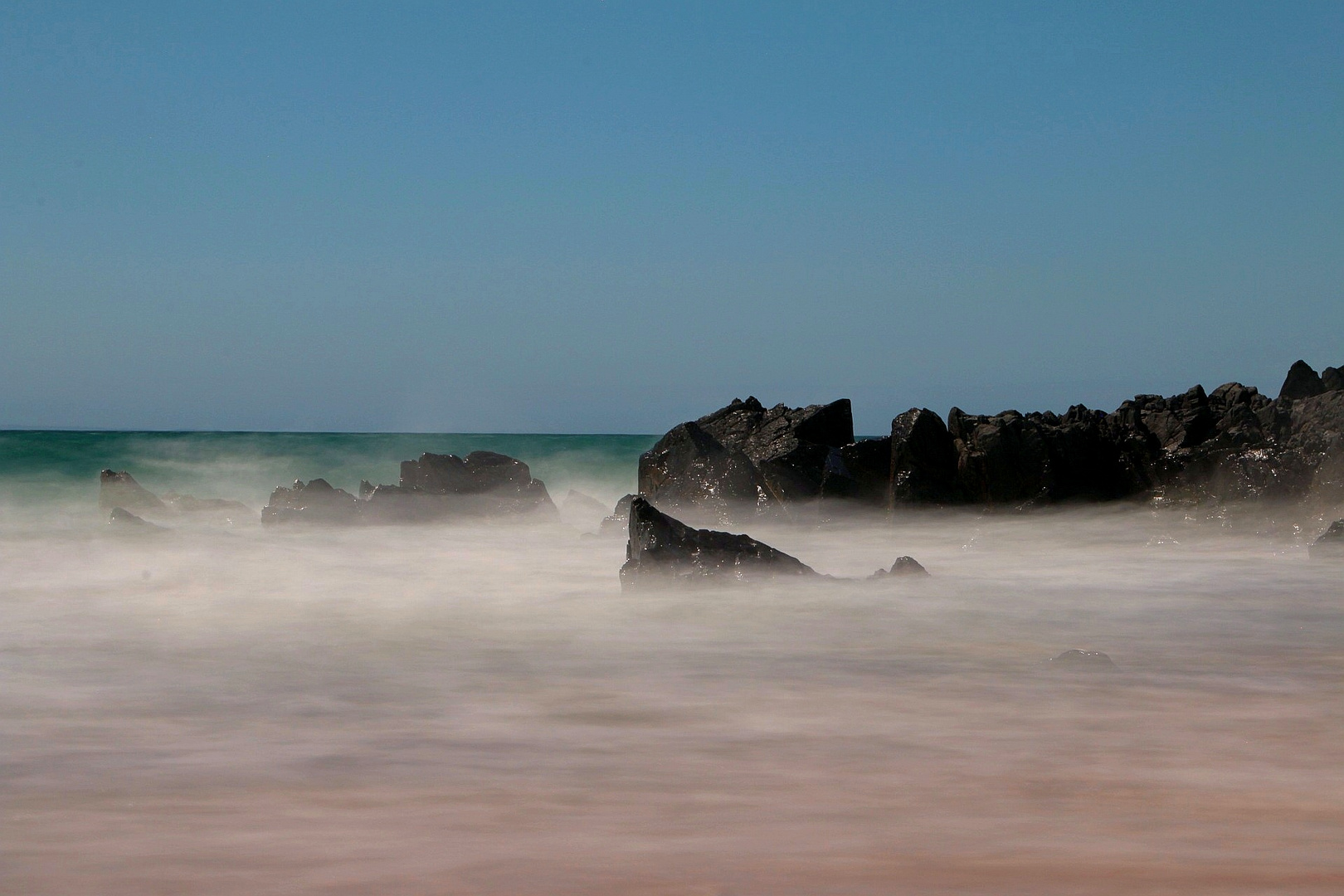 Strand - Langzeitbelichtung mit Graufilter