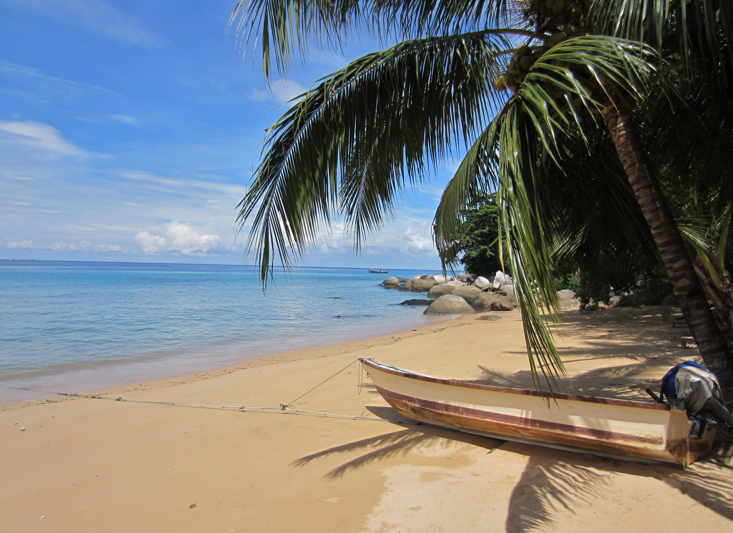 Strand mit Boot