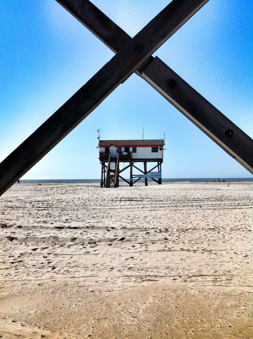 strand mit " dach"