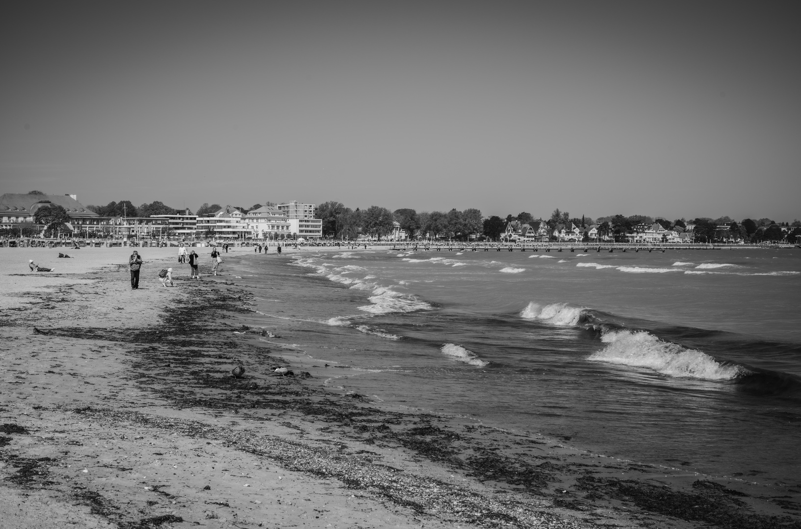 Strand mit Ostwind