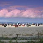 Strand mit Sonnenfeld