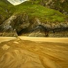 Strand mit wunderschönen Wasserzeichnungen