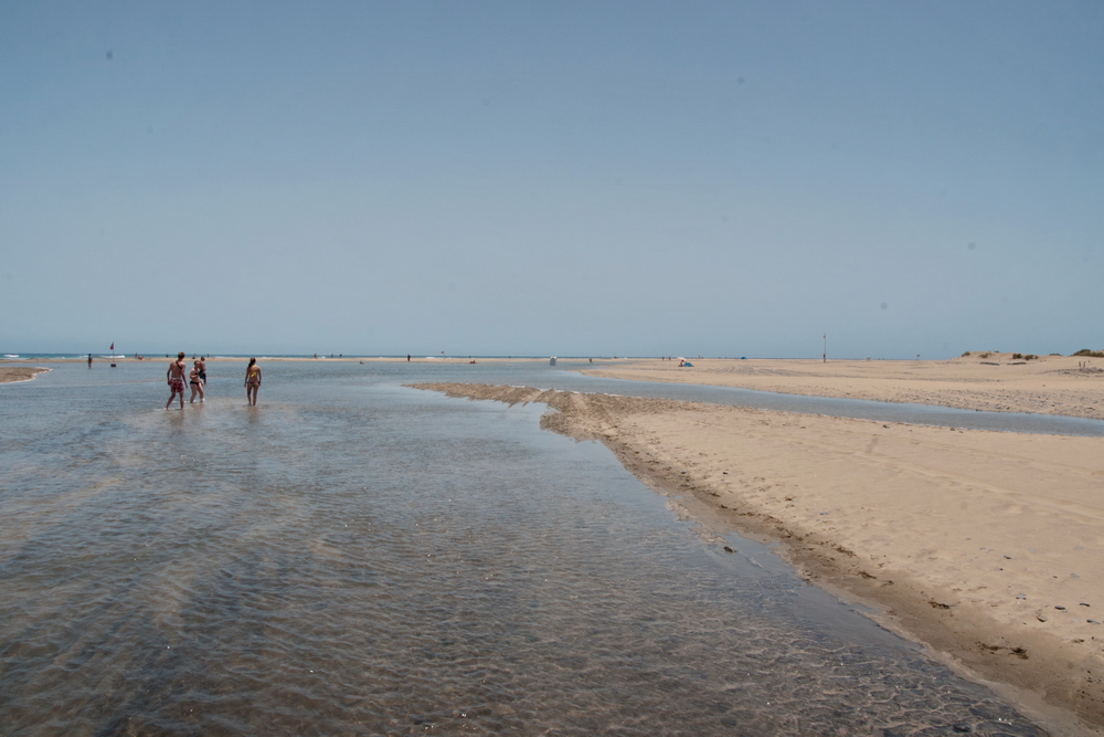 Strand nach der ...