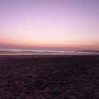 Strand nach Sonnenuntergang 