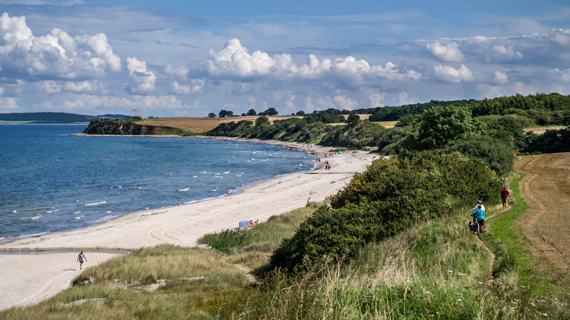 Strand oder Wanderpfad