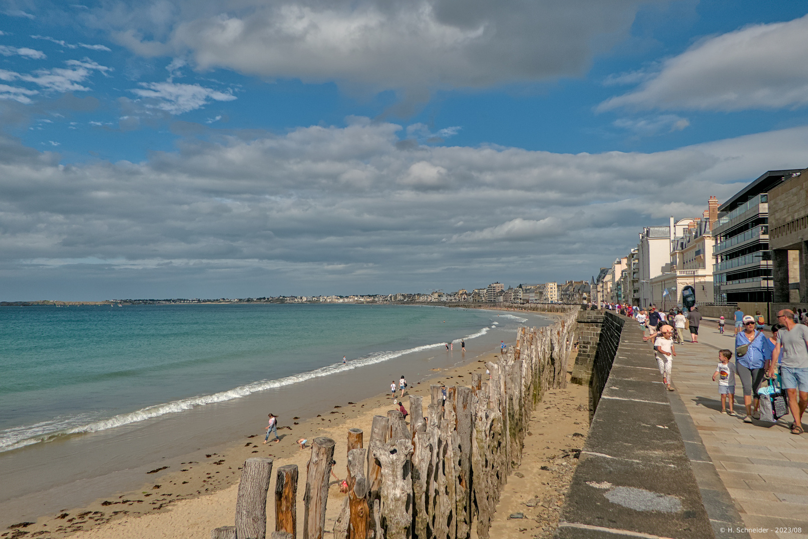 Strand-Promenade von Saint-Malo