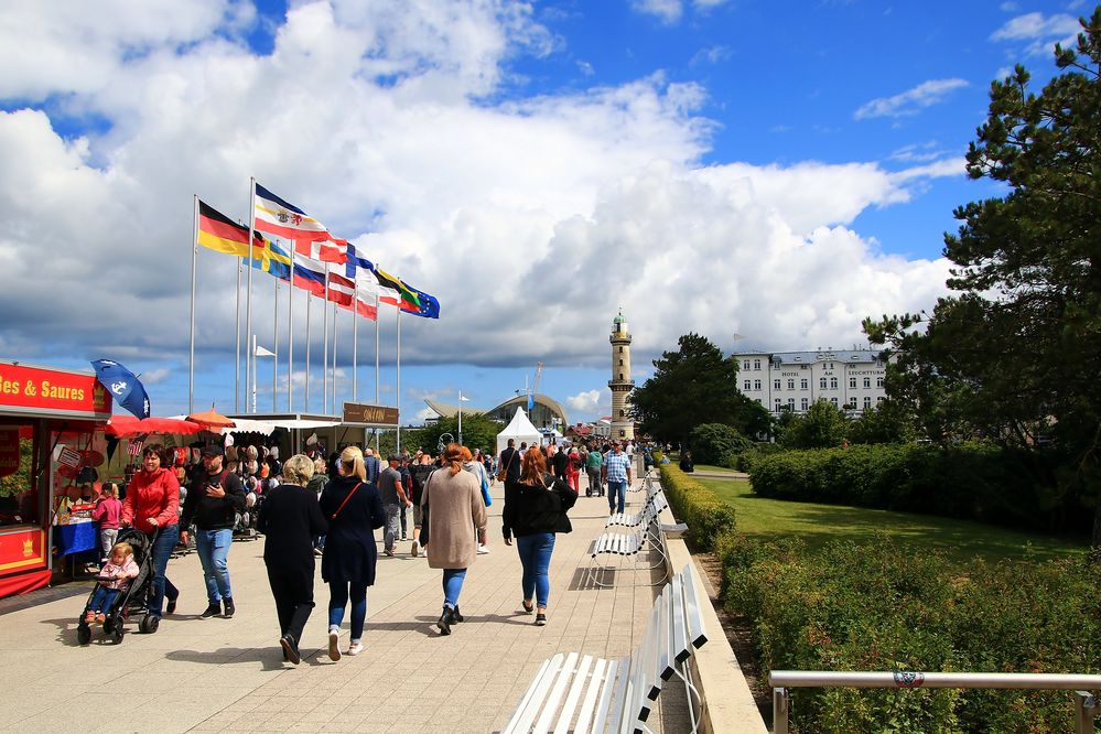 Strand Prommenade in Warnemünde