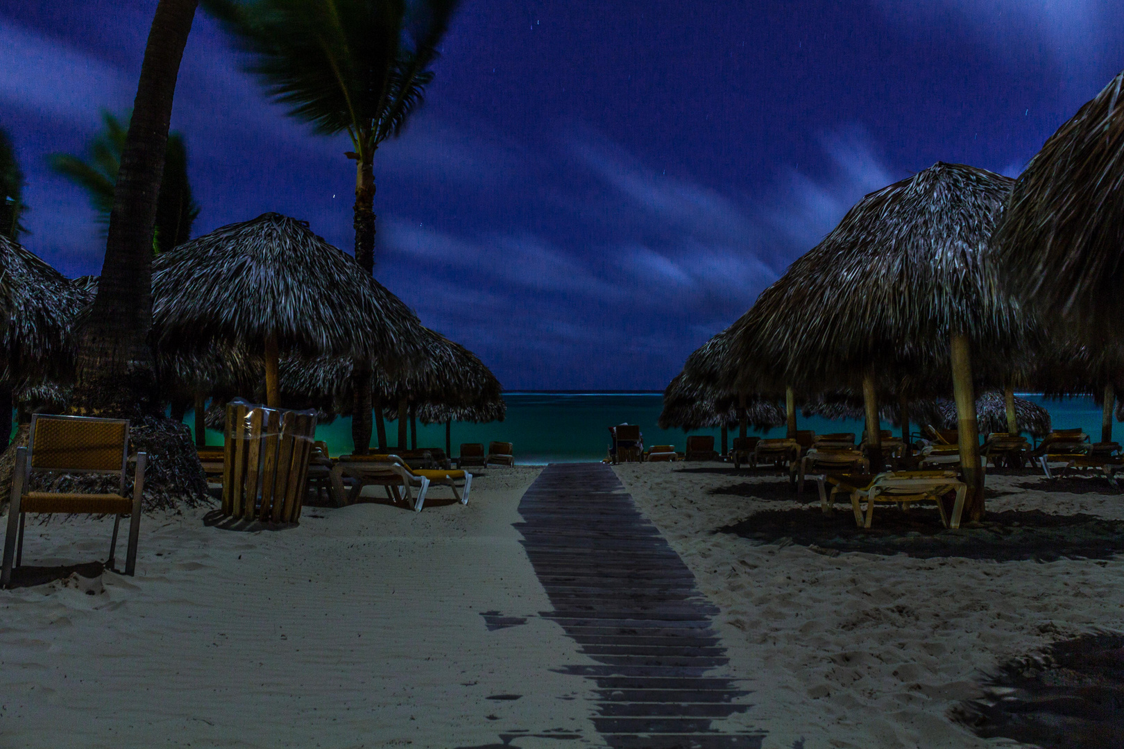 Strand Punta Cana bei Mondschein