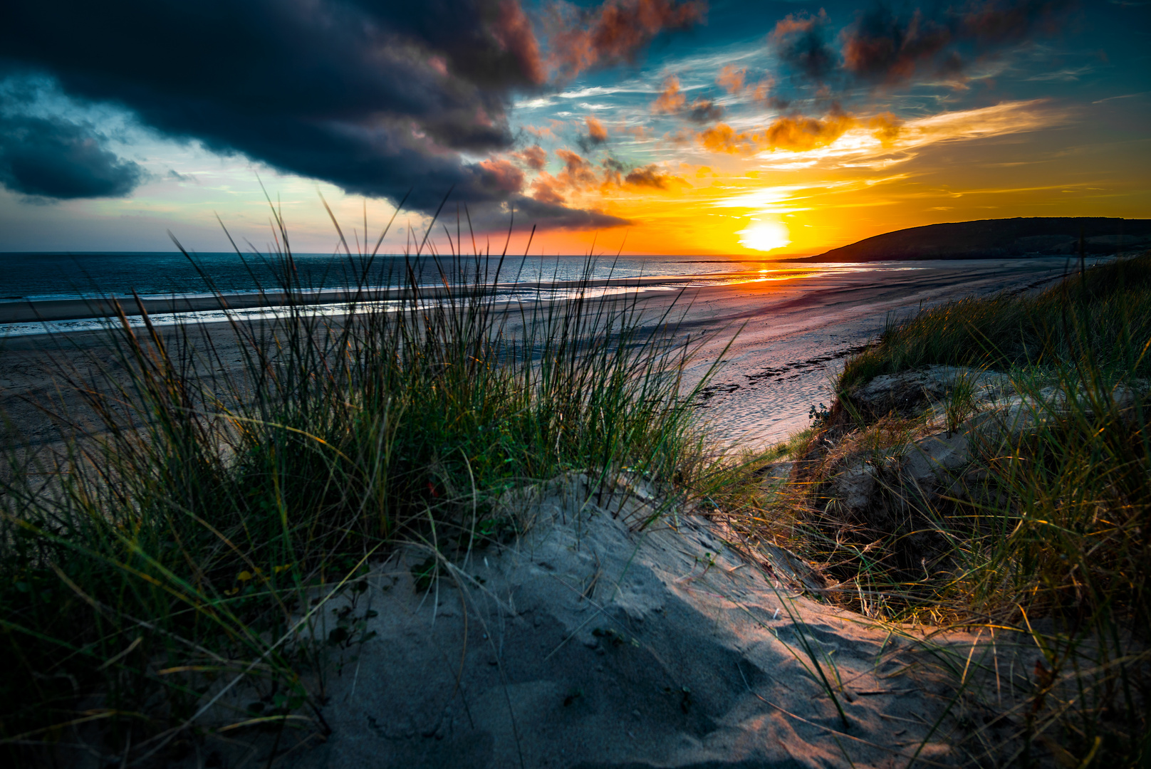 Strand Sonnenuntergang Foto & Bild landschaft, meer & strand, dünen