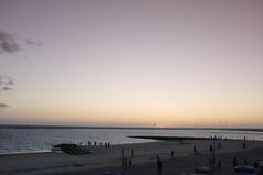 Strand Sonnenuntergang Borkum