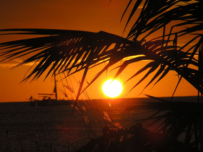 Strand Sonnenuntergang Karibik