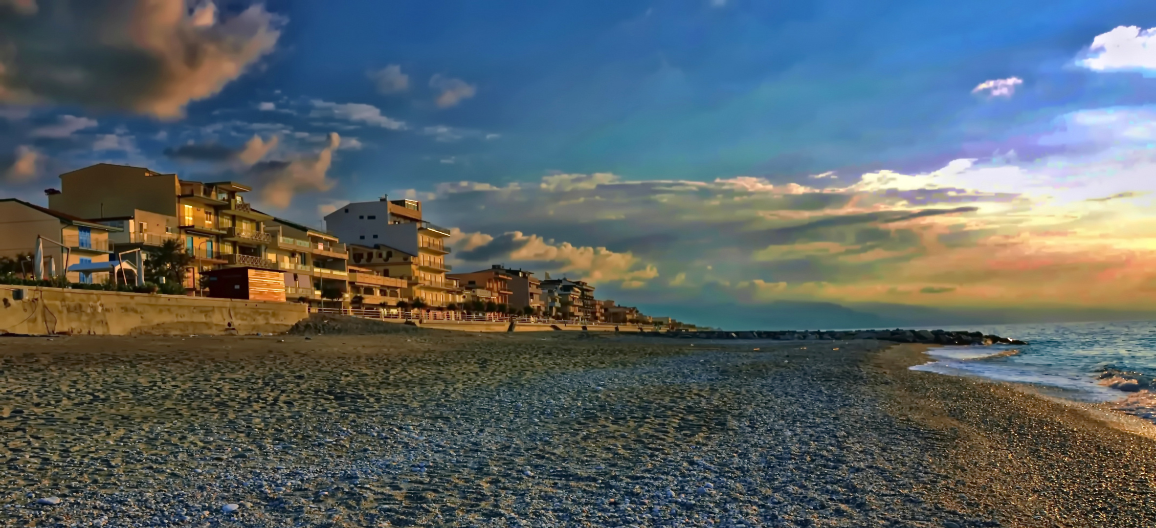 Strand Taormina , Sizilien