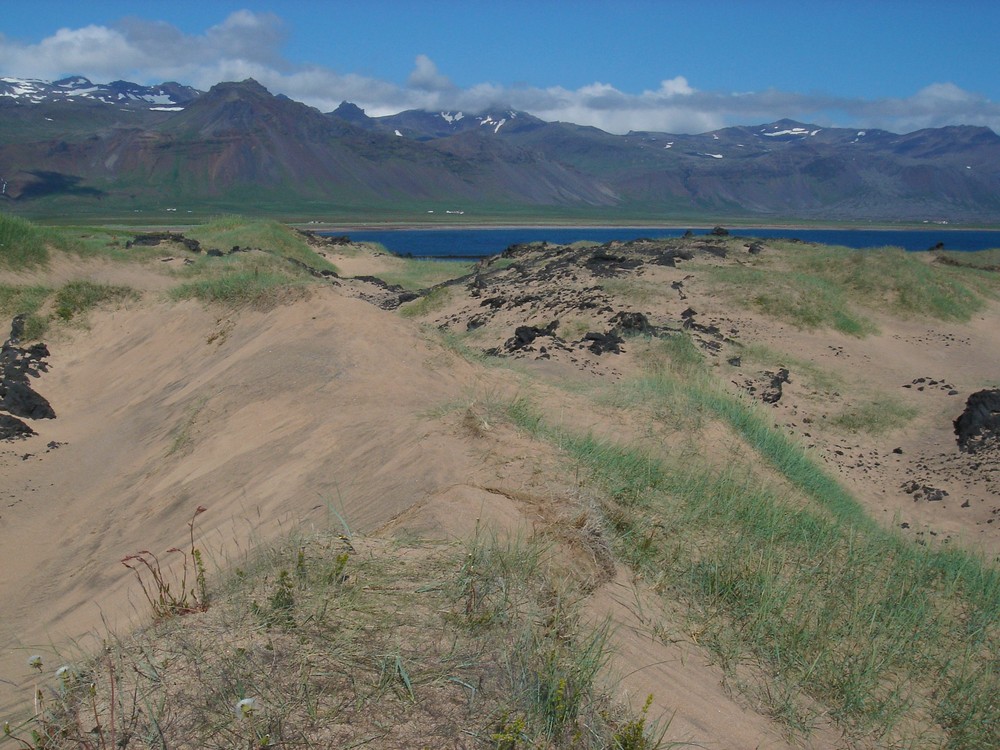 Strand und Berge