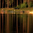 Strand und Campingplatz am Gleboczeksee in Masuren