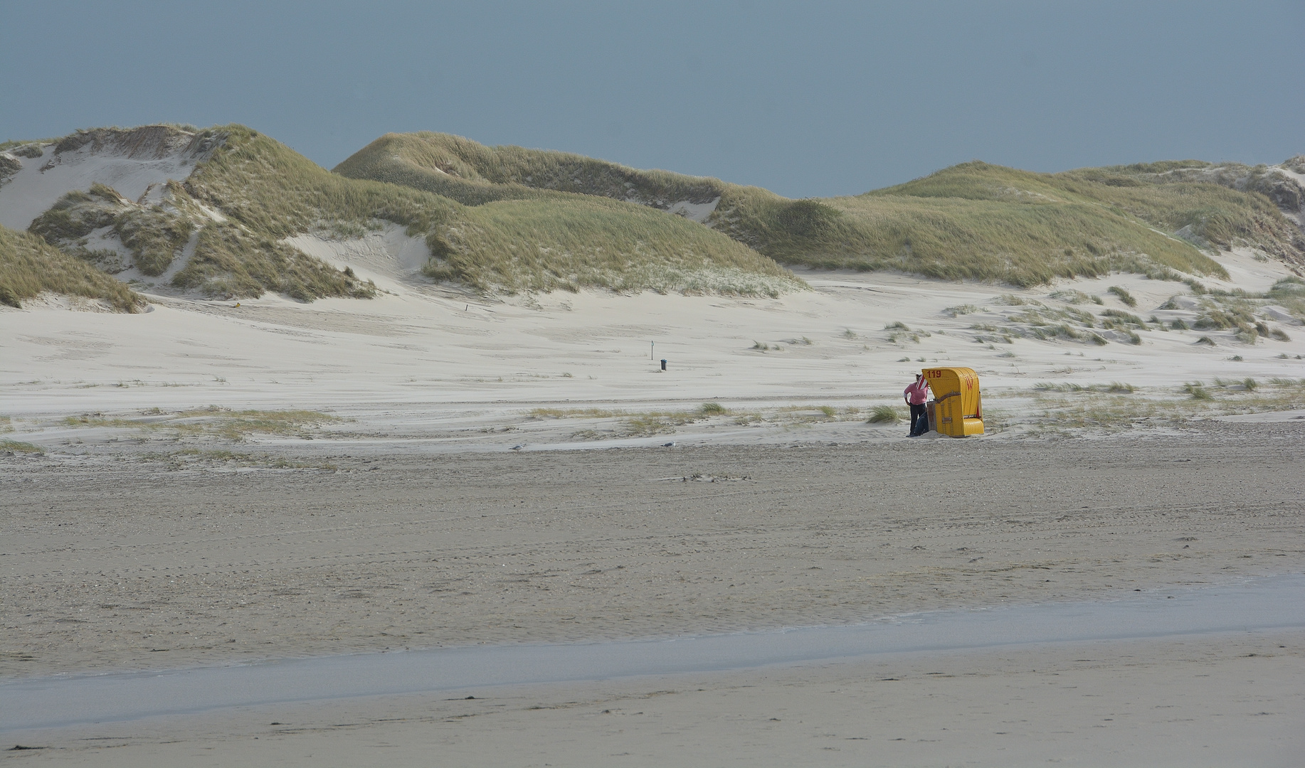 Strand und Dünen zwischen Nebel und Süddorf