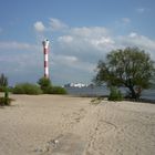 Strand und Leuchtturm Hamburg / Blankenese