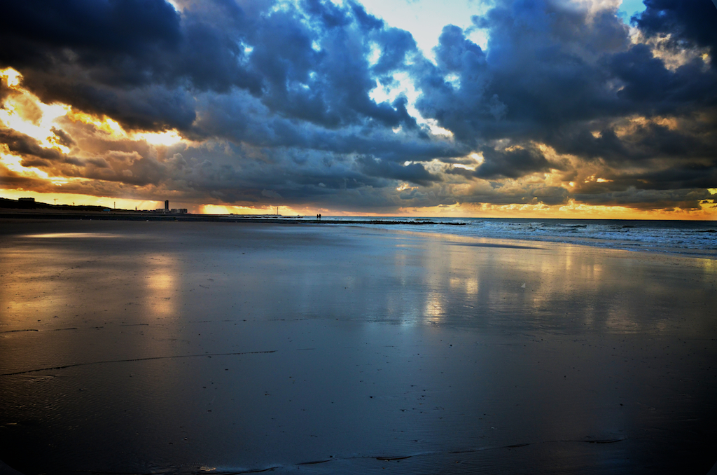 Strand und Meer bei Bredene in Flandern - Belgien