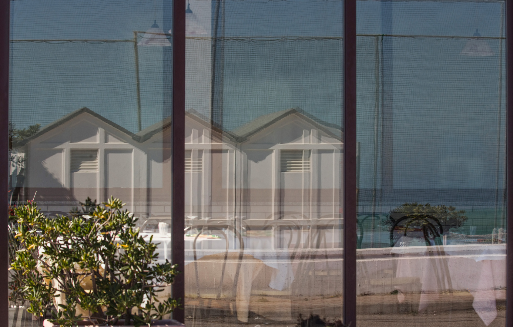 Strand und Meer - gespiegelt