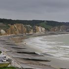 Strand und Steilküste von Pourville, Normandie