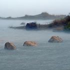 Strand unter Regen II