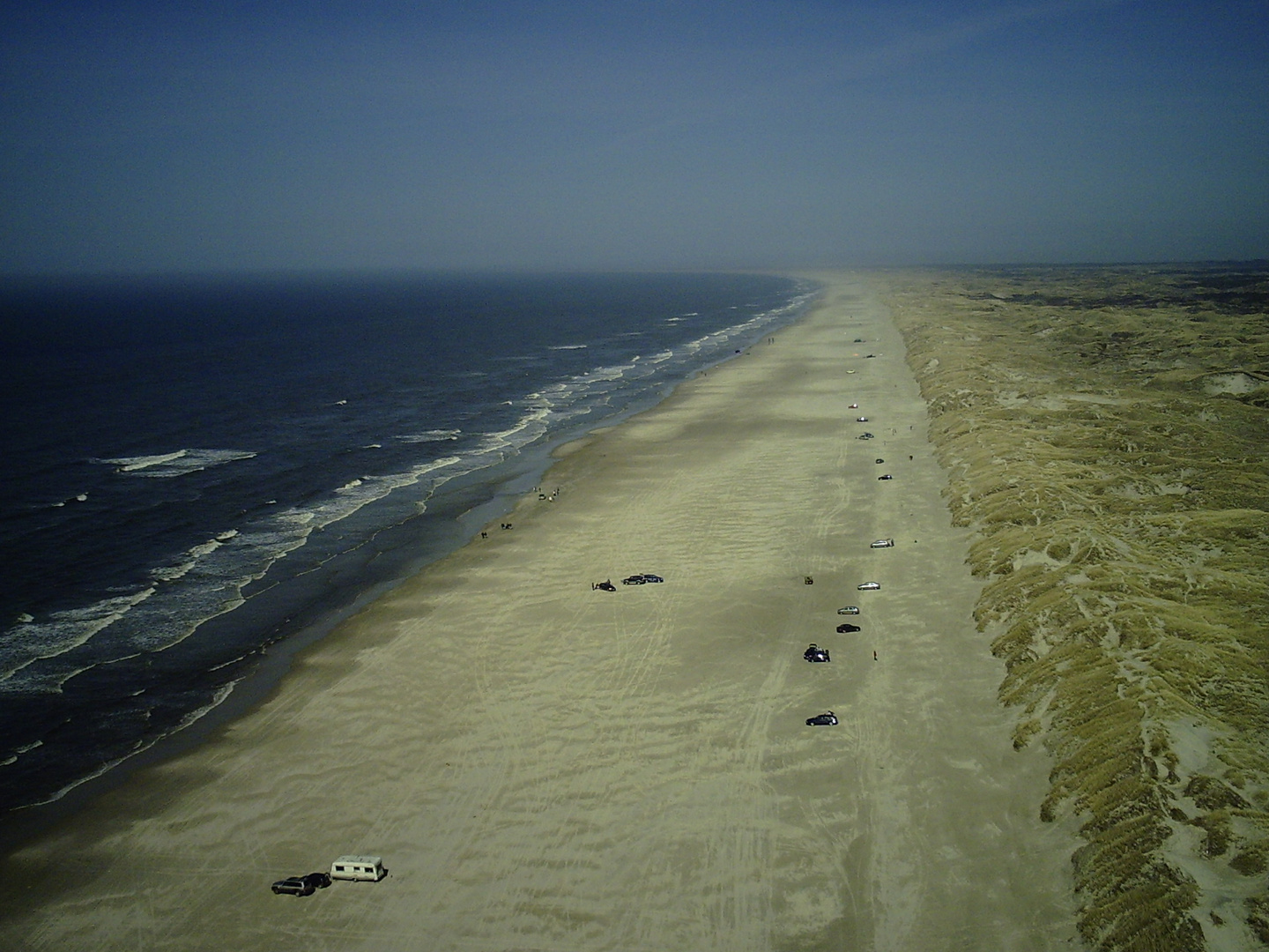 Strand vom Modellfugzeug