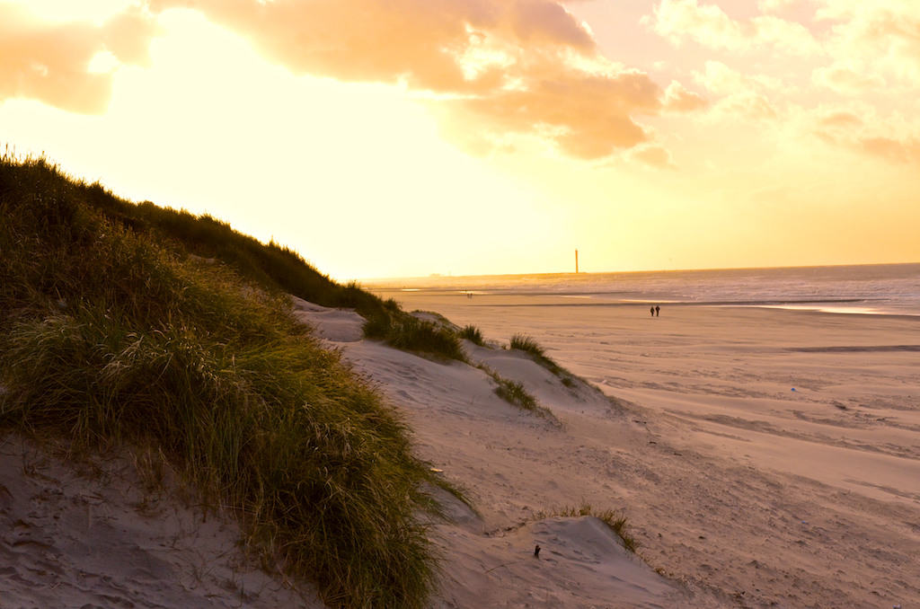 Strand von Bredene in Flandern