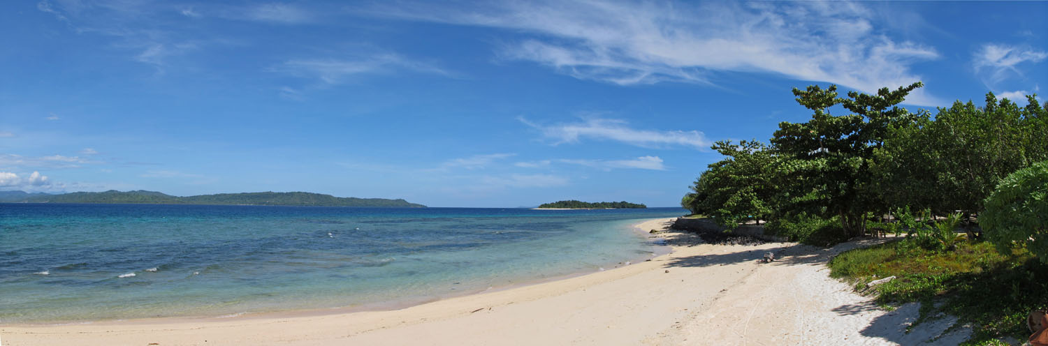 Strand von Gangga Island Indonesien